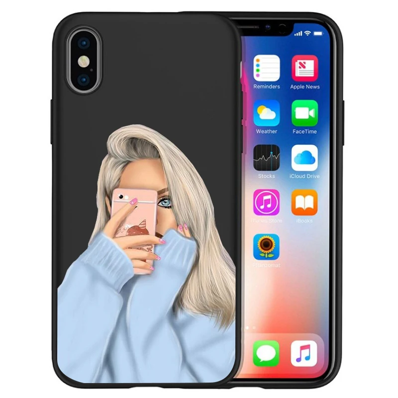 Модный чехол для телефона для девочек iPhone 11 11 Pro Max 5 5S 6 6S 7 8 Plus X XS Max XR для Capa iPhone 8 Case Etui