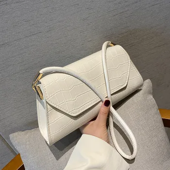 

Small Purses PU Leather Ladies Shoulder Hand Armpit Bags Handbags For Women 2020 Stone Pattern Luxury Crossbody Bags Sac A Main