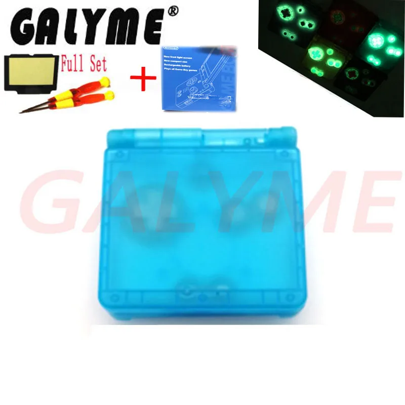 Фосфоресцирующая резиновая задняя крышка для смартфона Game Boy Advance GBA экран