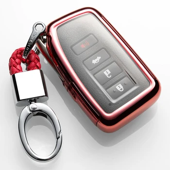 

PC&TPU Car Key Cover Case For Lexus NX GS RX IS ES GX LX RC 200 250 350 LS 450H 300H Key Cover Cap Keychain Cute Keyring Holder