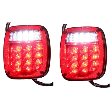 

2PCS LED Tail Light Brake Reverse Turn Signal for Jeep Wrangler TJ CJ 76-06 Lamp