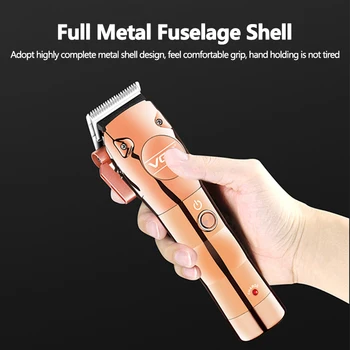 

Full Metal Electric Hair Clipper Five-speed Fine Adjustment Lithium Battery Fast Charging Clipper Hair Trimmer Styling Tools