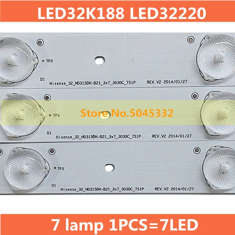 6 шт. 3" светодиодный подсветка бар E25784 для Hisense 32 HD315DH E81 B21 HE32NME9UX4012406497 7 светодиодный s 590 мм