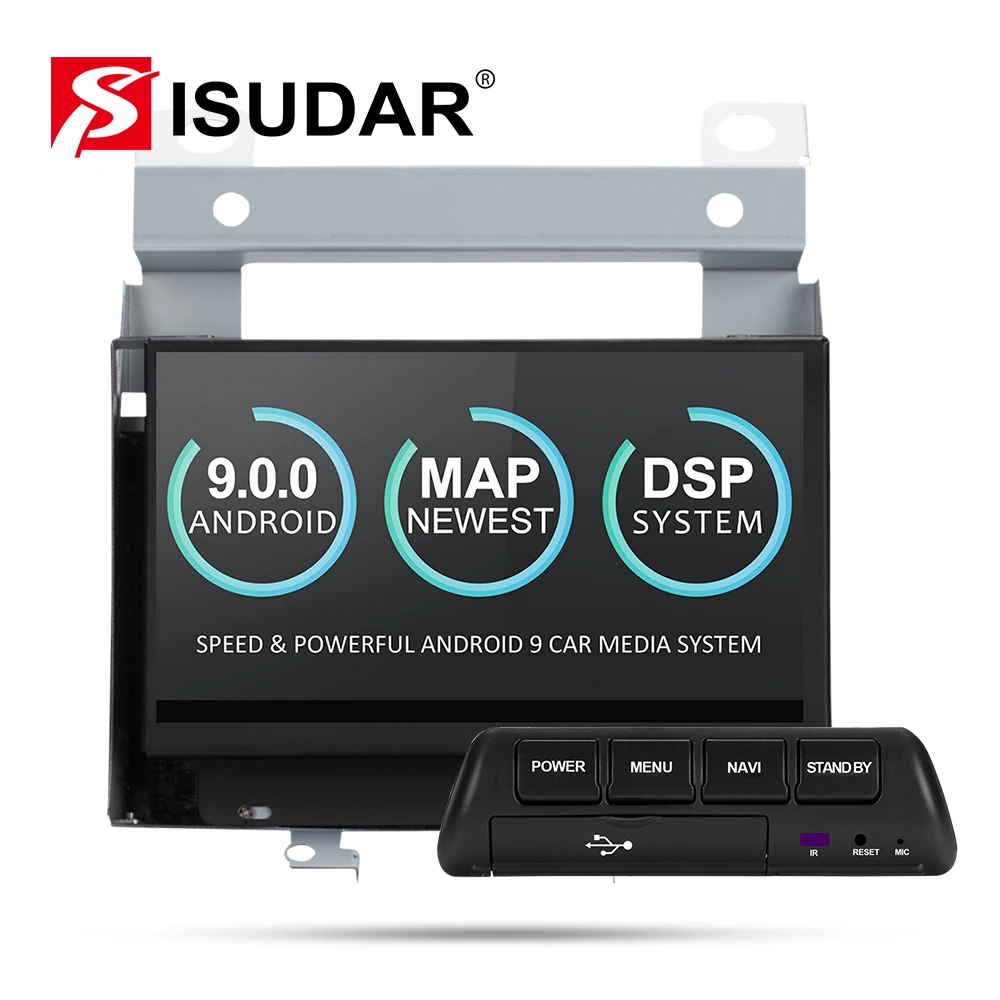 Isudar автомобильный мультимедийный плеер 2 Din Android 9 для Land Rover/freelander 2007 2012 gps Automotivo