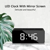 Digital Alarm Clock Mirror LED Night Lights Thermometer Wall Clock Lamp Square Rectangle Multi-function Desk Clocks USB/AAA ► Photo 3/6