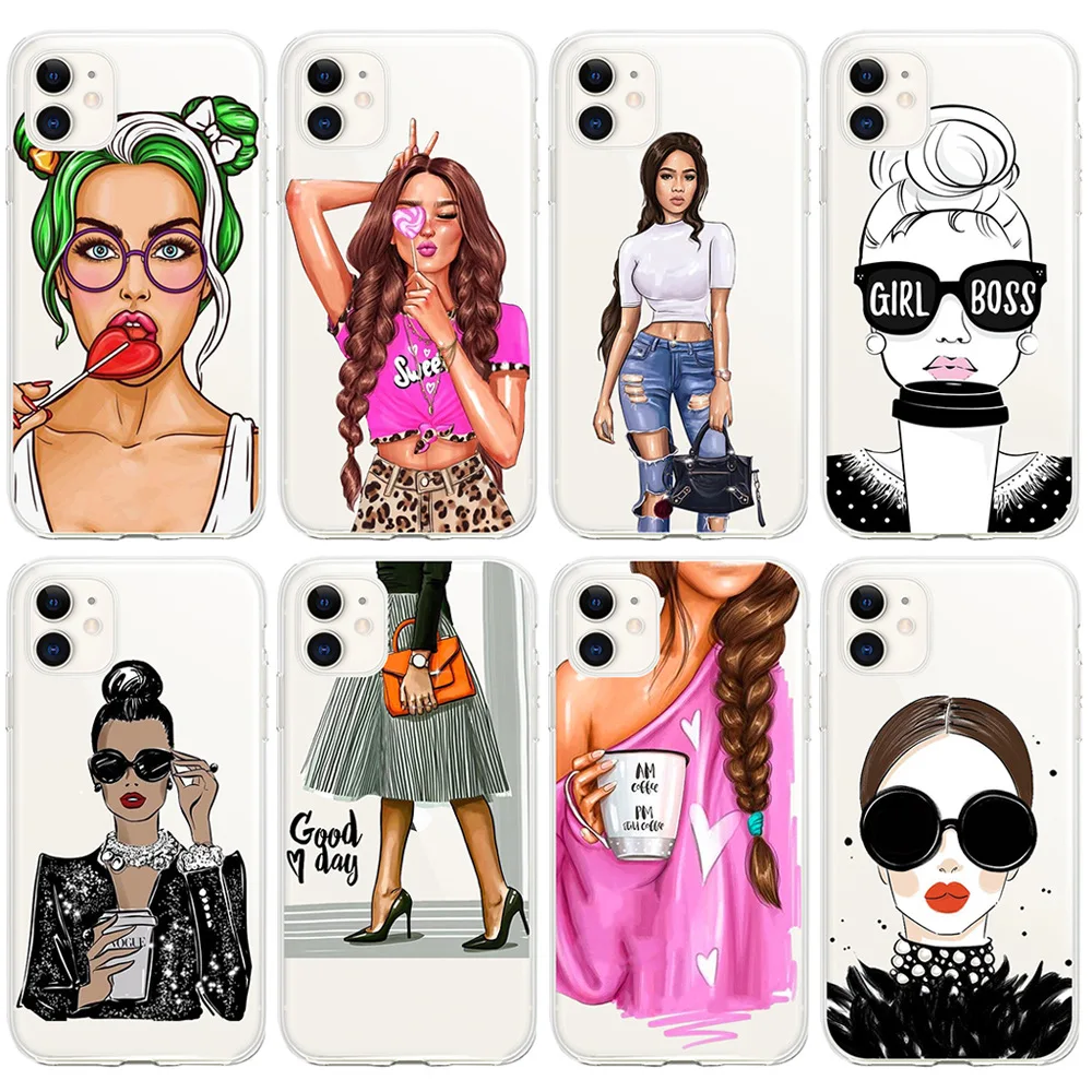 Чехол для телефона с рисунком iPhone 11 6 6s 7 8 Plus X XR XS Max роскошный блестящий чехол из