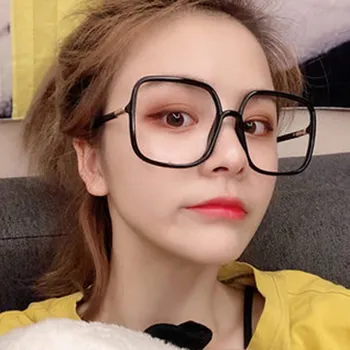 

Brands Oversized Anti-blue Light Eyeglasses Frame Women Classic Square Plastic Computer Eye Glasses New Optics Glasses