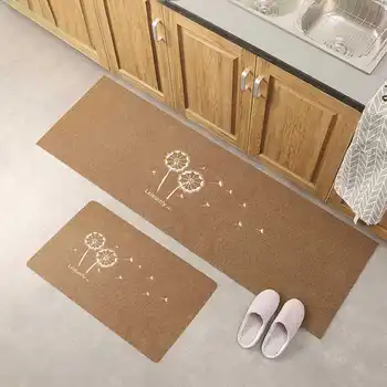 

Waterproof Floor Mat Slip Resistant Kitchen Bathroom Carpet Home Decor Dandelion Non Slip Front Door Entrance Floor Rug Mat