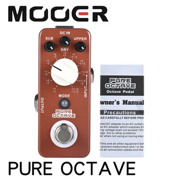 

MOOER PURE OCTAVE Mini Octave Guitar Effect Pedal 11 Octave Modes True Bypass Full Metal Shell