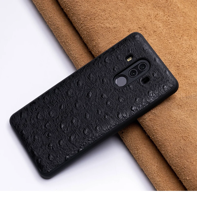 Страусиная кожа чехол для телефона для huawei P10 P20 mate 20 10 9 Pro Lite Чехол Мягкий ТПУ Край Обложка для Honor 8X Max 9 10 Nova 3 3i Capa
