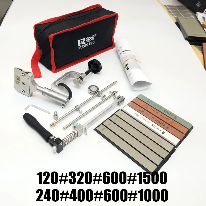 Новая Профессиональная точилка для ножей ruixin, камень для заточки, система для ножей, Алмазный точильный камень - Цвет: sharpener 8stones