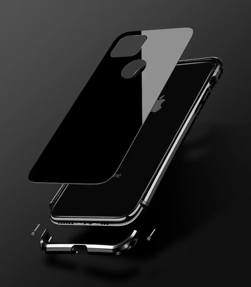 Bitingly металлический каркас чехол для iPhone 11 Pro Max тонкий противоударный Прочный металлический корпус чехол для iPhone 11Pro Max защитный ковер