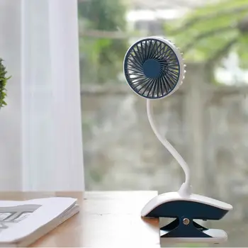 

Mini Mini Portable USB Charging Fan 360 Degree Rotation Handheld Clip Clamp Cooling Fan Cooler 2 Speed Adjustable for Students