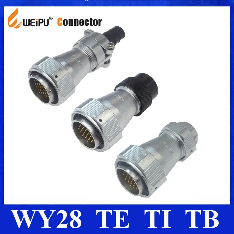 Original WEIPU WY28 Connector TE TB TI 2 3 4 7 8 9 10 12 16 17 20 24 26 Pin IP67 Clamping Plaatic Hose Cable Male Plug | Обустройство