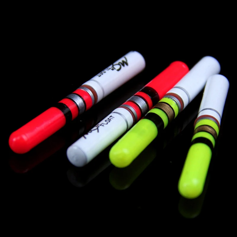 2Pcs Fishing Float Light Stick Work With CR322 Green / Red LED Luminous Float For Dark Water Night Fishing Accessory J053