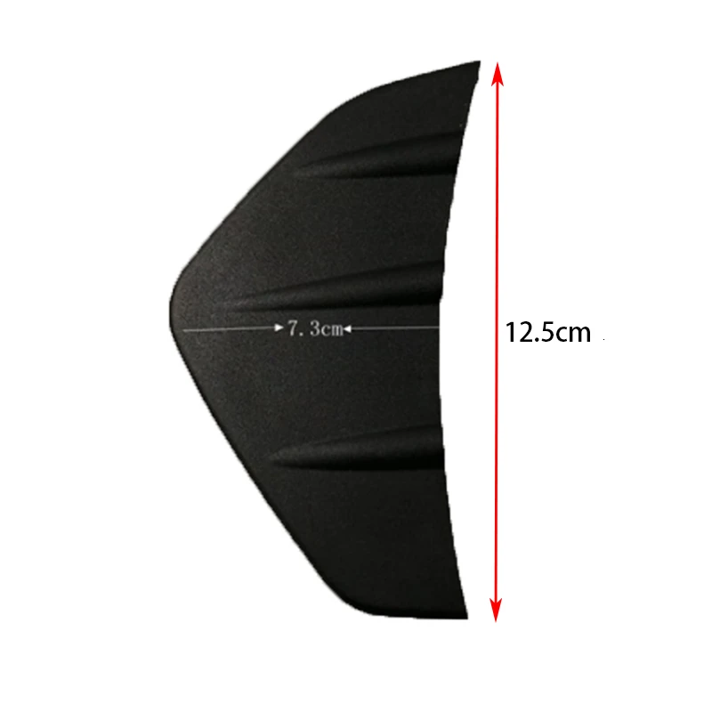  4pc universal car modified rear bumper diffuser molded shark fin spoiler bumper chassis decorative 