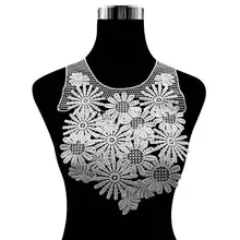 Emboidery воротник для шеи diy поддельные съемные воротники водорастворимые Женская бутоньерка трехмерные кружевные аксессуары