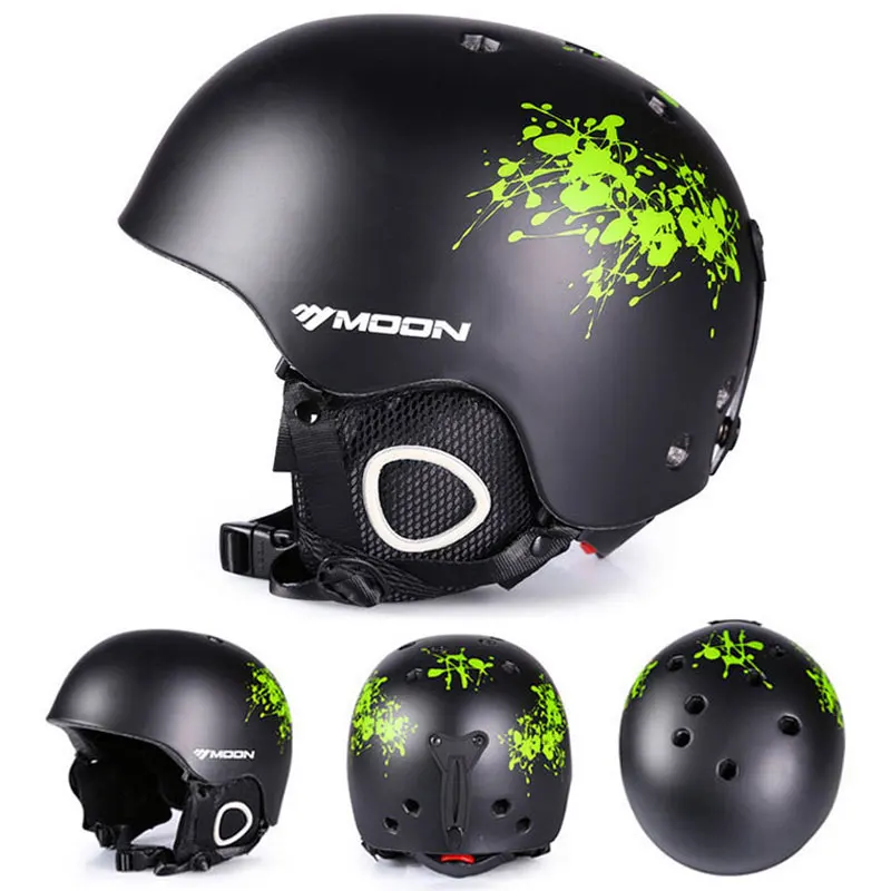 Moon MS86/MTV18 PC+EPS Adult Ski Helmet Men Women Skating Skateboard Helmet Snow Sports Snowboard Helmets with Goggles Gifts