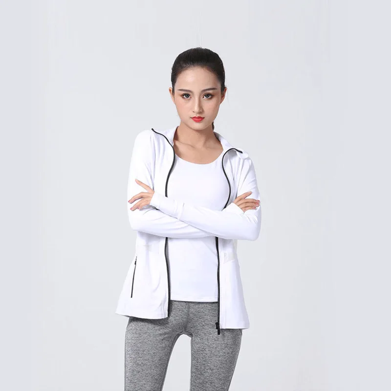 

2019 Quick-Dry Profession Slim Fit Sports Jackets Yoga Clothes Women's Running Fitness Outdoor Training Women's Long Sleeve Zipp
