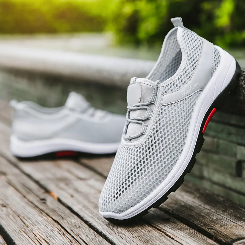 

Men Women Breathable Mesh Sneakers Loafers Casual Walking Footwear for Summer H66