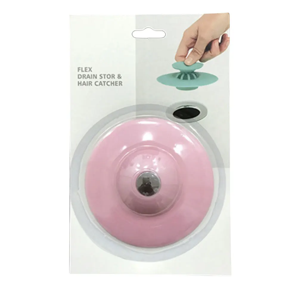 207 Waste Sewer Strainer Floor Drain Filter Anti-Clogging Convenient TPR Drainer Cover Deodorant Bathroom Accessories