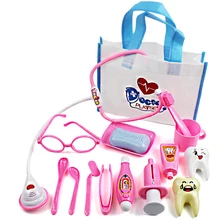 16 шт. Детский доктор игрушки ролевые игры доктор игровой набор ролевые игры Доктор Стетоскоп Игрушка Мальчики Девочки Рождественский подарок Новинка-синий