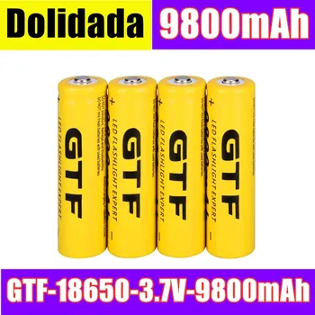

1-6pcs New 3.7V GTF 18650 9800mAh high capacity batteries Li-ion lithium battery for flashlight battery