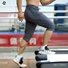 Men Running Cropped Pants Ice silk Summer Ice silk Quick Dry Training Fitness Zip Pocket Joggings Pant Male Gym 3/4 Sweatpants 4