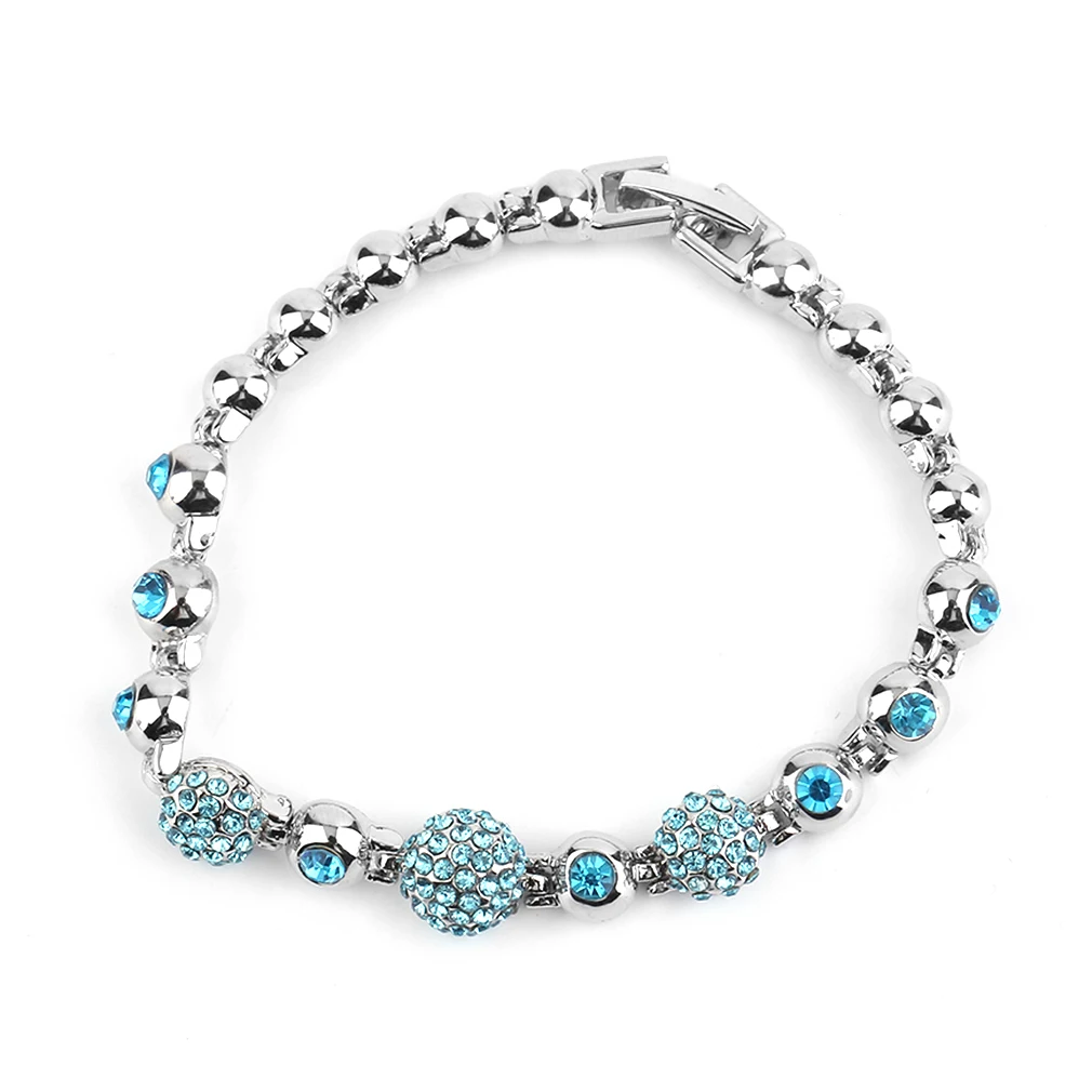 Женский браслет с кристаллами в европейском и американском стиле, круглый браслет, подходит ко всему, очаровательный браслет, ювелирные изделия