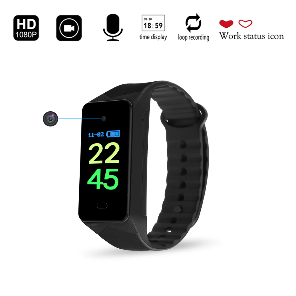 HD 1080P Bracelet Camera Mini Sport DV Micro Small Camera Wristband Professional Digital Voice Video Recorder Wearable Body Cam HD 1080P Bracelet Camera Mini Sport DV Micro Small Camera Wristband Professional Digital Voice Video Recorder Wearable Body Cam