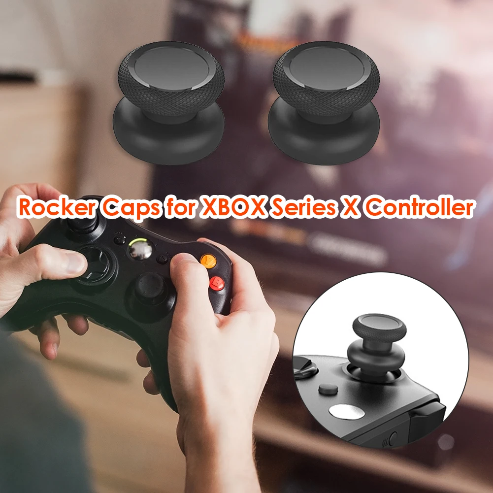2pcs Thumb Grips Analog Stick Cap Joystick Raised Silicone Cover Thumb