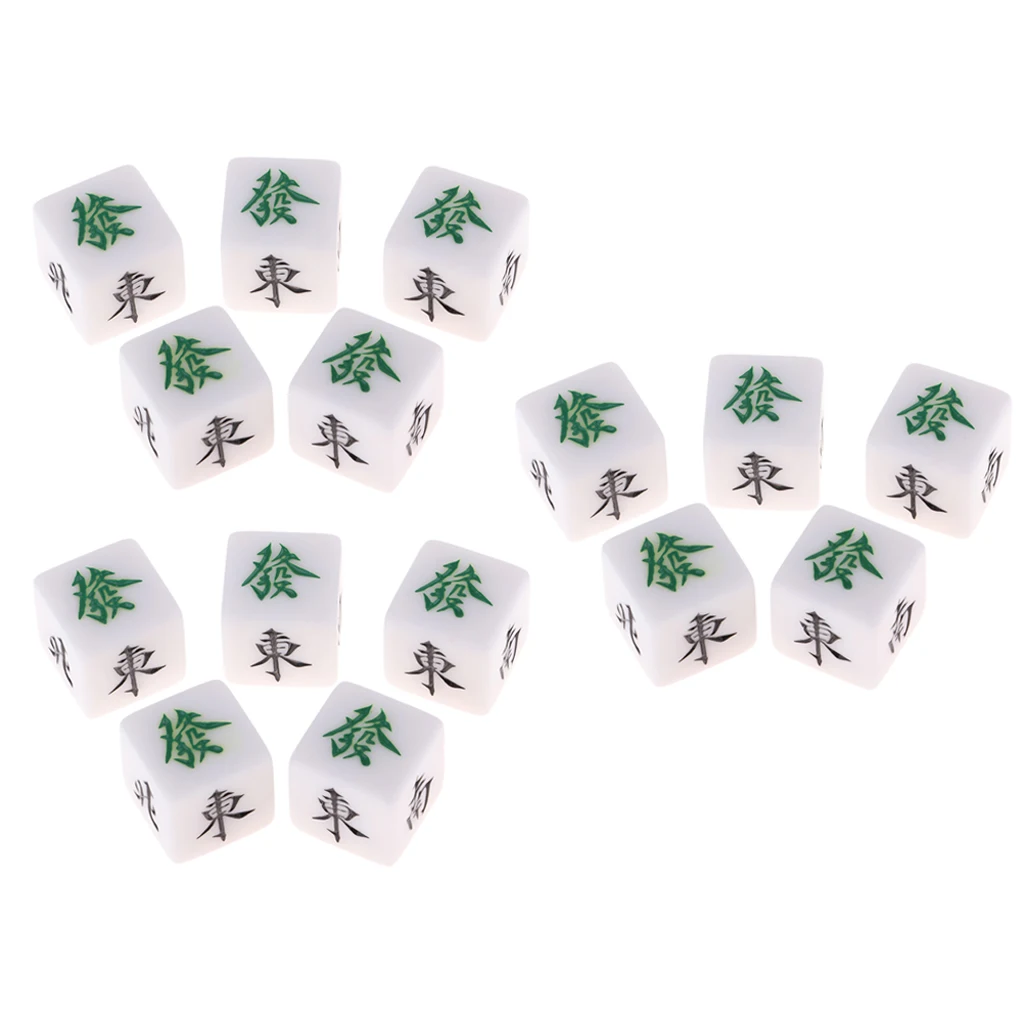 15xBoard Game Mahjong Dices East West South North Mid Wind Directions 6-Die 15xBoard Game Mahjong Dices East West South North Mid Wind Directions 6-Die
