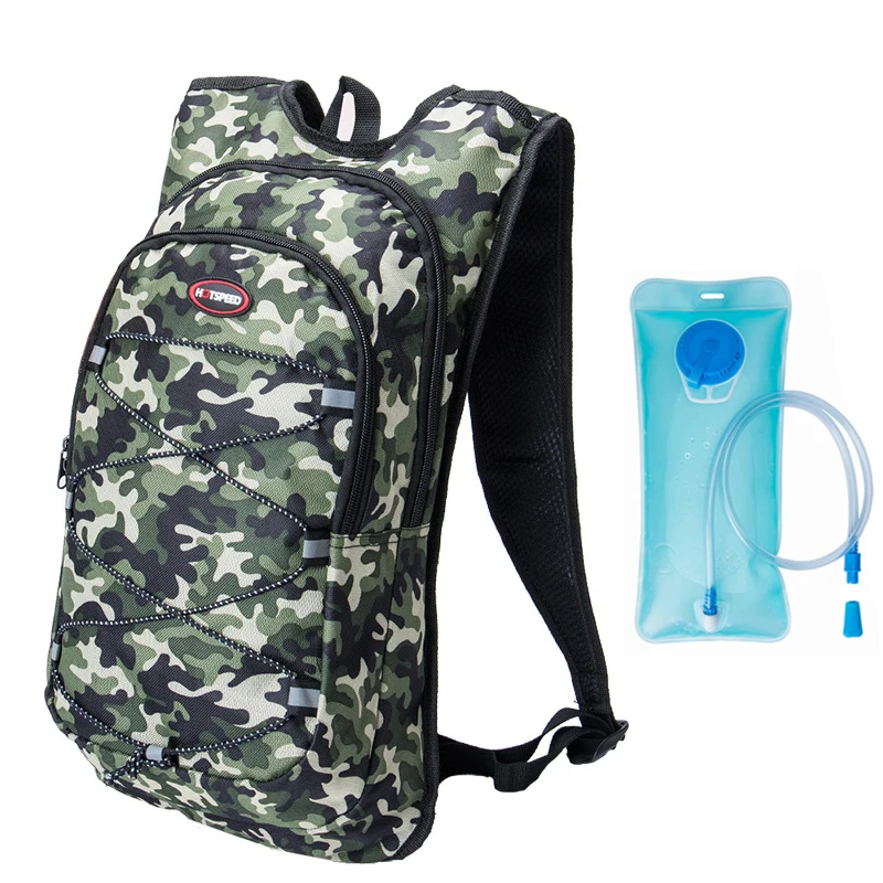 green with water bag Уличный гидрационный рюкзак для пеших прогулок, езды на велосипеде, сумки для воды, спортивный рюкзак, велосипедный рюкзак для бега, рюкзак для воды, 2л сумка для бутылки воды - Цвет: green with water bag