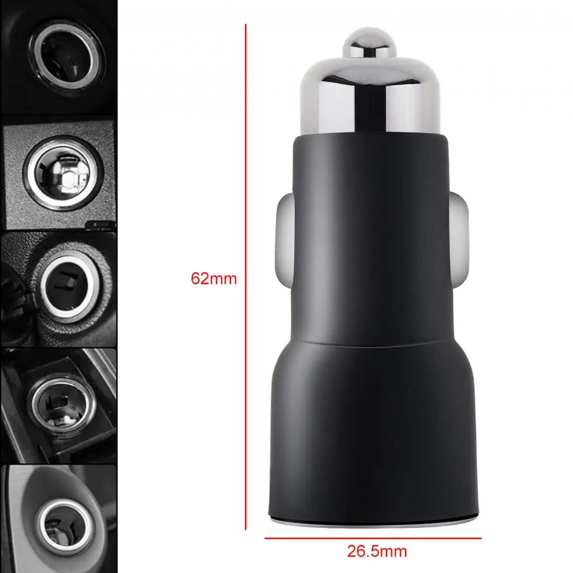 Soshine 5V DC 3,1 A ток автомобильное зарядное устройство с 2 x USB портом для смартфона
