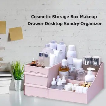 

Plastic Table Storage Box 9 Grids Large Capacity Medicine Chest Cosmetic Jewelry Drawer Sundries Organizer Storage Tool
