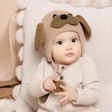 Милые береты из твида с мультяшным принтом лисы; детская зимняя шапка; женская вязаная шапка; комплект из шарфа; детский шерстяной берет с рисунком; gorras;# x21024