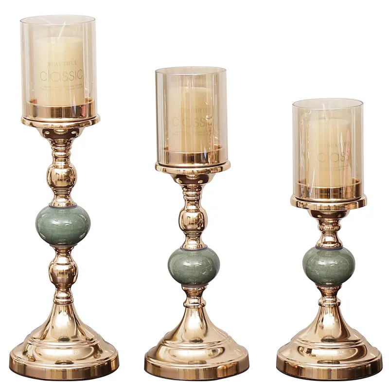 Luxury crystal candle holders meta