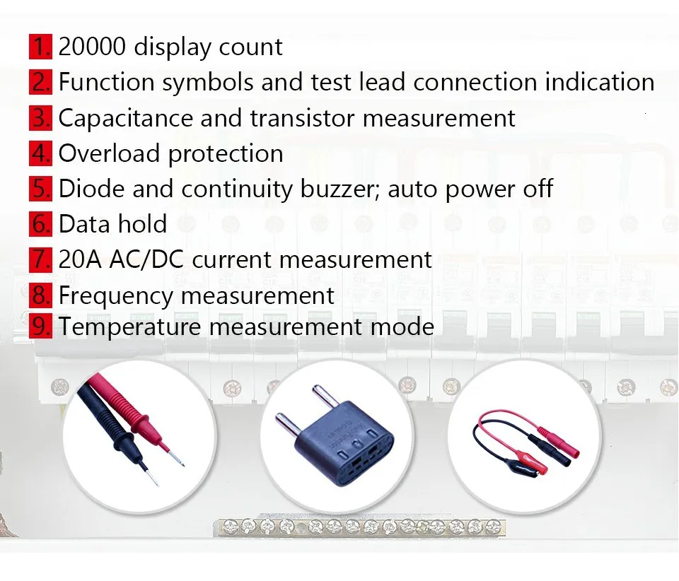 UNI-T UT58E цифровой мультиметр AC DC Вольтметр Амперметр Омметр Емкость Частота Температура тестер ЖК-дисплей Дисплей удержания данных