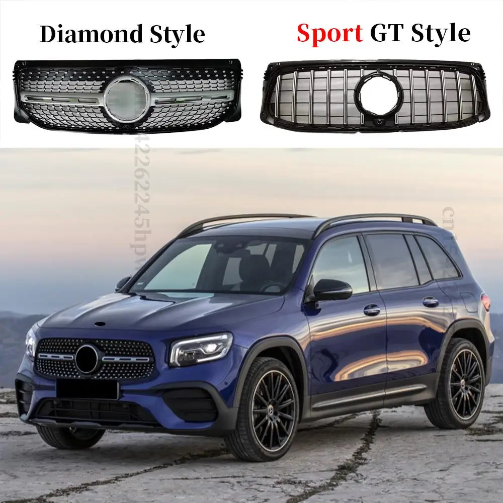 Geändert Kühlergrill Racing Grill Tuning Ersatz Trim Für Mercedes Benz GLB  X247 W247 2019 2020 2021 Diamant AMG GT stil - AliExpress