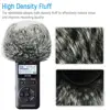 Outdoor Portable Digital Recorders Furry Microphone Mic Windscreen Wind Muff for Tascam DR05X DR05 + mini tripod ► Photo 3/6