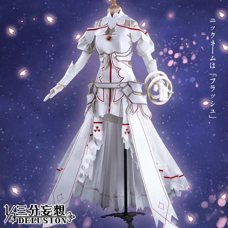 

New!! Anime Sword Art Online Asuna Yuuki Gorgeous Outfit Battle Suit Cosplay Costume H