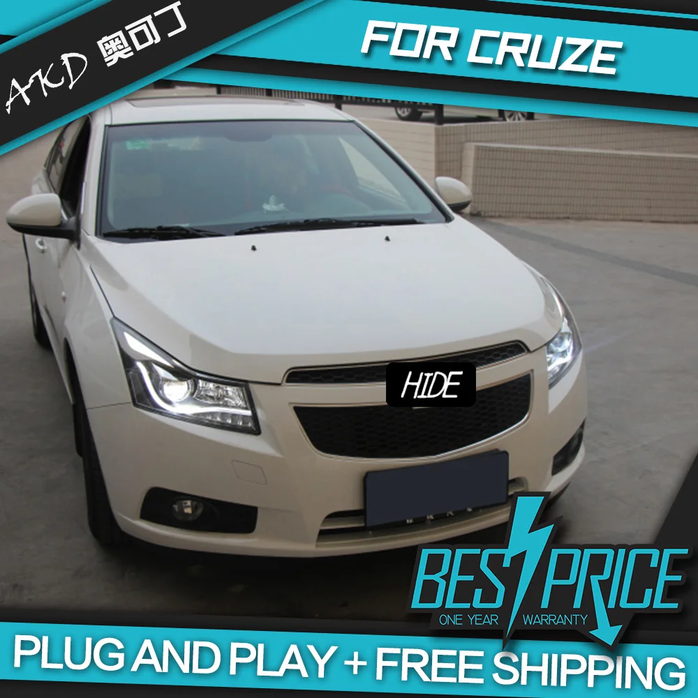 Автомобильный Стайлинг фара чехол для Chevrolet Cruze светодиодные фары 2009- Cruze светодиодный задний фонарь светодиодный DRL H7 D2H Hid Ангел глаз Bi Xenon