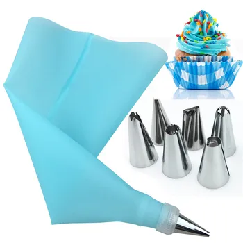 DCM Stainless Steel Pastry Nozzles for Cream with Pastry Bag Decorating Cake Icing Piping Confectionery Baking Tool