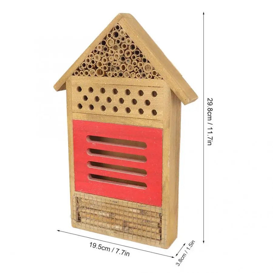 Пчелиный дом, коробка для вязки деревянных насекомых, пчелиный дом, деревянный Жук, номер, гостиничное укрытие, садовое украшение, гнезда, коробка для насекомых, пчелиный дом