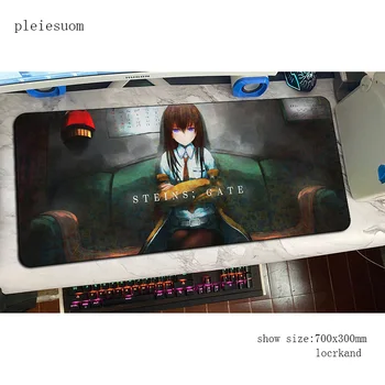 

steins gate mouse pad pc mats 700x300x4mm Computer mouse mat gaming accessories cute large mousepad keyboard games gamer