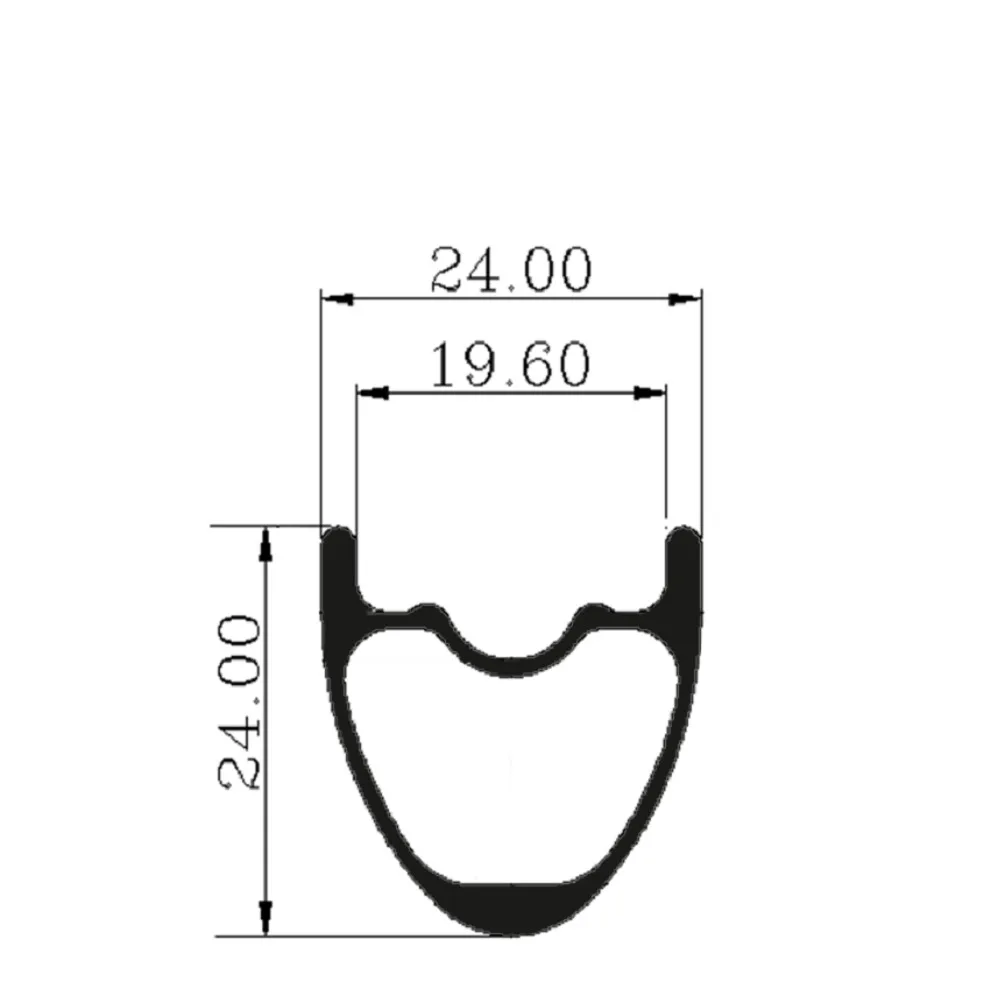 

Super Light 26er/27.5er(650B)/29er MTB Rim 24mm Width For XC Cross Country Mountain Bike Wheels Hookless Style Tubeless Ready