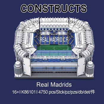 

Santiago Bernabeu 10272 Old Trafford Manchester Creator City Street View Model Football Stadiums Buidling Blocks Brick Toy Gift