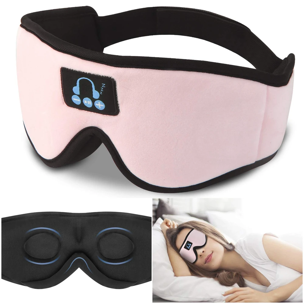 

New 3D Headphone Wireless Music Sleep Artifact Breathable Eye Mask Bluetooth v5.0 Headset Headphones Eye Mask To Relieve Fatigue