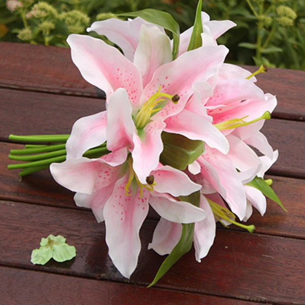 Искусственный цветок искусственная лилия Свадебный букет вечерние украшения сада Hogard