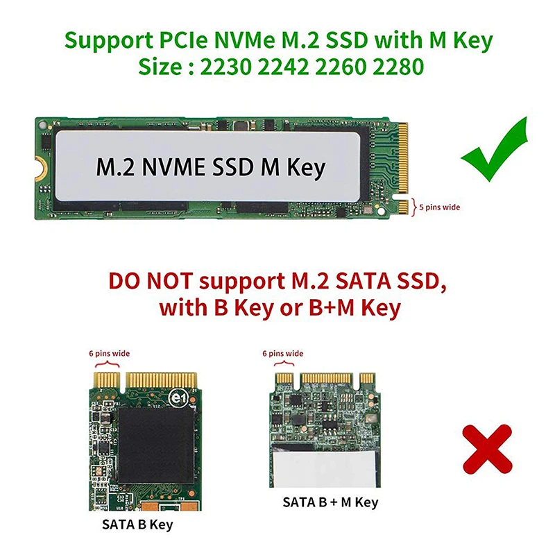 PCI-E M.2 Накопитель SSD с протоколом NVME к usb-адаптеру 3,1 GEN2 10 Гбит/с TYPE-C JMS583 адаптер добавляет кейс для электронного аксессуар